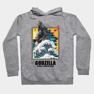 giant monsters big wave Hoodie